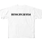 Let's blockchainのブロックチェーン フルグラフィックTシャツ