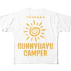 SunnyDaysのSunnyDaysCamper フルグラフィックTシャツ