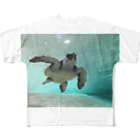 yhkaplanのウミガメ フルグラフィックTシャツ