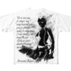 ダイビングタイガーのフリーダイバーBK All-Over Print T-Shirt