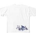 はなえみの桜とメジロ All-Over Print T-Shirt