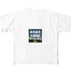 aruarucamperのあるあるキャンパー フルグラフィックTシャツ