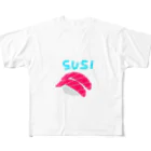 UMIのスシ フルグラフィックTシャツ