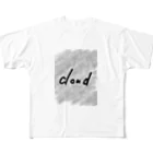 dekoponのcloud フルグラフィックTシャツ