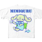  #satisfyingのMIMIQURU　ミミキュル　リラックス All-Over Print T-Shirt