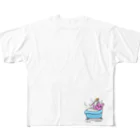 Official GOODS Shopのい，い，ゆ，だ，ニャーンコ All-Over Print T-Shirt