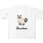 うちのこメーカーのBourbon フルグラフィックTシャツ