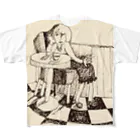 izumi_salonのカフェテリア zine フルグラフィックTシャツ
