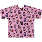 マニーズ エンターテイメントのピースメーカー　ピンク フルグラフィックTシャツ