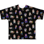 マニーズ エンターテイメントのピースメーカー　ブラック All-Over Print T-Shirt