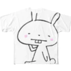 おいもち屋のうさでっぱ フルグラフィックTシャツ