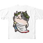 ひよこ男爵とまだむにゃんのにゃえさる (まだむにゃん) フルグラフィックTシャツ