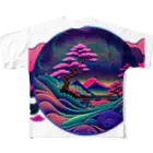 マッケンデジタルワールドの【lofiアート】浮世絵パンクシティ フルグラフィックTシャツ