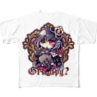 月蝕ざっか店＠SUZURIの不機嫌と王冠とお猫さま - Ctype フルグラフィックTシャツ