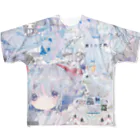 ゆーきんの絵ぐっずのあんしん×リスカちゃん milk  All-Over Print T-Shirt