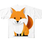 ANIMAL_ANIMALのキツネ フルグラフィックTシャツ