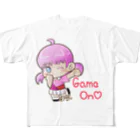 はりねずこのイラストのゲームオン！モモちゃん All-Over Print T-Shirt