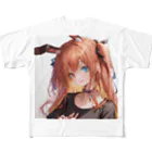 未来アニメスタジオのAIキャラクター9 All-Over Print T-Shirt