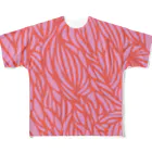 #ATOPOSのぎゅっとねTシャツ/PINK フルグラフィックTシャツ