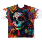 NoriNoriのDay of the Dead All-Over Print T-Shirt