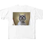 Vegeta_cat22の保護猫ベジータ　神 All-Over Print T-Shirt