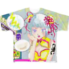 nekoshima-nekotaの餃子食べたいガール All-Over Print T-Shirt