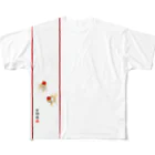 花錦園　～Kakin-en～の【金魚】　丹頂～朱漆～ フルグラフィックTシャツ