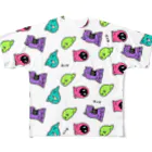 ティダのモンスターいっぱい All-Over Print T-Shirt