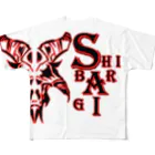 ｼﾊﾞｰｷﾞｰのまごころ宅配便のUNDYING Shibargiロゴ フルグラフィックTシャツ