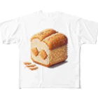 Cute ケース屋のピクセル風パン フルグラフィックTシャツ