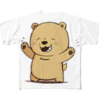 Cute ケース屋の笑い熊 フルグラフィックTシャツ