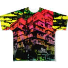 中華呪術堂（チャイナマジックホール）のﾌﾙｸﾞﾗﾌｨｯｸT・九龍混沌倶楽部 All-Over Print T-Shirt
