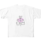 handmade asyouareの相合い傘ラビュー All-Over Print T-Shirt