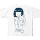 貞子やでのむーさん All-Over Print T-Shirt