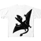 Kelfoy.のディモルフォドン(黒) All-Over Print T-Shirt