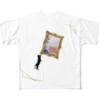 ohkの猫ちゃんが天然石を見にきてくれました All-Over Print T-Shirt