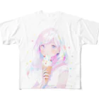 ヤバいTシャツ屋しゃんの暑い夏はアイスだ007 フルグラフィックTシャツ