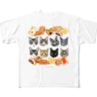 みきぞーん｜保護猫 ミッキー画伯と肉球とおともだちのmuchaguraainima All-Over Print T-Shirt