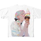 ヤバいTシャツ屋しゃんの暑い夏はアイスだ011 All-Over Print T-Shirt