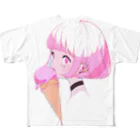 ヤバいTシャツ屋しゃんの暑い夏はアイスだ012 フルグラフィックTシャツ