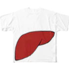 KaelitacnayStoreの生まれつき肝臓がでかかった人 フルグラフィックTシャツ