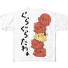 ゆっくりゼーレッドのぐらぐらなたわぁのTシャツ フルグラフィックTシャツ