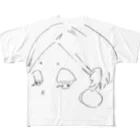 ryokoitoillustrationの伏し目ちゃん☆ All-Over Print T-Shirt