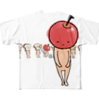 aoko_sundayのりんごジャムいかが フルグラフィックTシャツ
