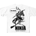 NINJA WARSのガイコツ忍者くん フルグラフィックTシャツ