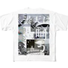 おおかみの曇天は呵う All-Over Print T-Shirt