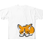 虹色コーギーdays☆のこーぎー(ふせ) All-Over Print T-Shirt