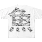 chicodeza by suzuriの魚でできた魚-フルグラフィック All-Over Print T-Shirt