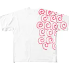 rice111の渦巻模様 All-Over Print T-Shirt