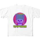 中華呪術堂（チャイナマジックホール）の【前面】skeleton emperor All-Over Print T-Shirt